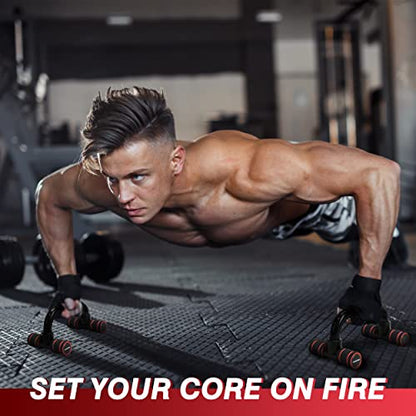 Push Up Bars, Calisthenics Equipment Push Up Handles for Floor, Perfect Push Up Bar, Pushup Bars with Non-slip Sturdy Structure Handle, Fitness Bars for Home & Workout