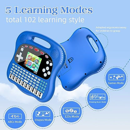 Preschool Toys/Educational Tablet Toy to Learn Alphabet, Numbers, Colors, Shapes, Animals, Transportation, Time for Toddlers Ages4-12 Years Old Educational Electronic Toys Gifts