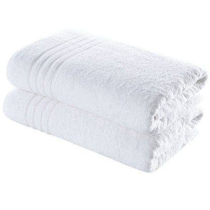 Hammam Linen Jumbo Large Bath Sheets Towels 2-Pack 35 x 70 Inches Soft and Absorbent, Premium Quality 100% Cotton Towels (White, Bath Sheet)