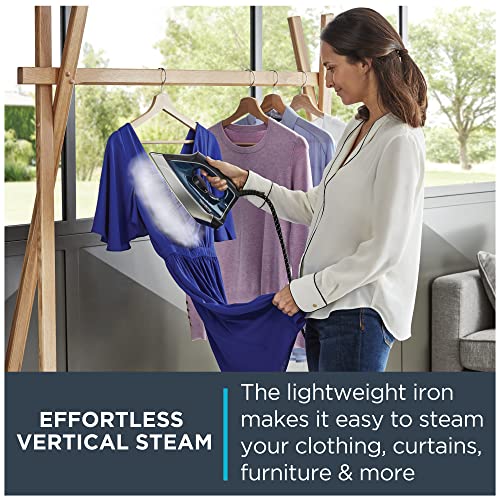 Rowenta Perfect Steam Pro Stainless Steel Soleplate Professional Steam Station for Clothes 37 Ounce Removable Tank Fast Heat Up, 1800 Watts Iron, Fabric Steamer, Garment Steamer DG8624