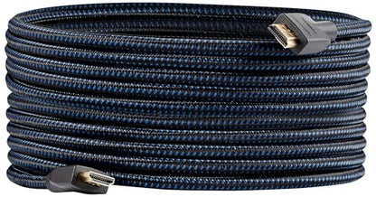 Amazon Basics High-Speed HDMI Cable (18Gbps, 4K/60Hz) - 10 Feet, Nylon-Braided for Television