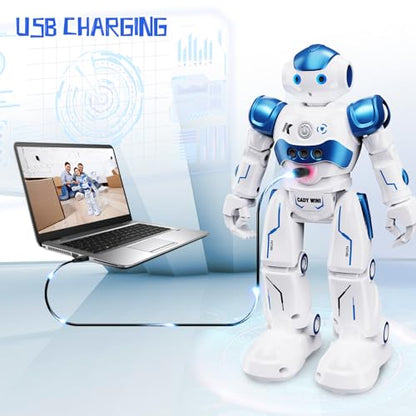 SGILE RC Robot Toy, Gesture Sensing Remote Control Robot for Kids Age 3 4 5 6 7 8 12 Year Old Boys Girls Birthday Gift Present, Blue