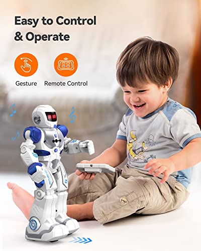 Ruko 6088 Programmable Robot, Gesture Sensing Intelligent Remote Control Robot for Kids 3-6 Years, Christmas Birthday Gift