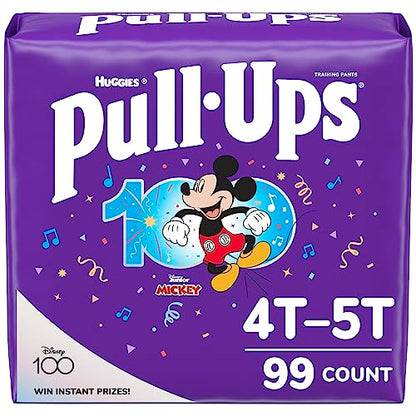 Pull-Ups Boys' Potty Training Pants, 4T-5T (38-50 lbs), 99 Count(3 Packs of 33), Packaging May Vary