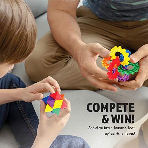 Neliblu Party Favors for Kids, 12 Pack (8.82 x 6.69 x 2.91) Fun Puzzle Balls - Goody Bag Fillers-Treasure Box Prizes for Classroom,Fidget Brain Teaser Puzzles Clear Instructional Videos Included