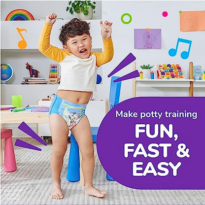 Pull-Ups Boys' Potty Training Pants, 2T-3T (16-34 lbs), 124 Count (4 Packs of 31), Packaging May Vary