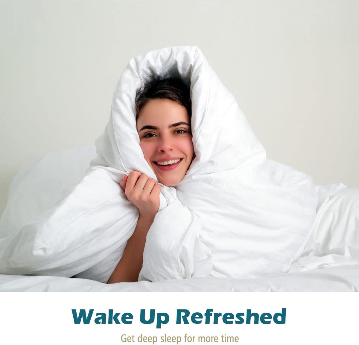 Lightweight Feather Down Comforter Twin Size, Cooling All Seasons Duvet Insert for Warm Weather/Hot Sleepers, 100% Egyptian Cotton, 750 Fill Power Thin Feathers Down Blend Comforter, Ivory, 68x90