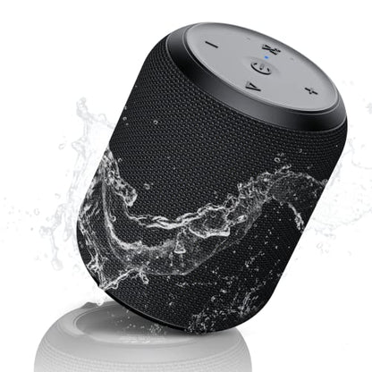NOTABRICK Bluetooth Speakers,Portable Wireless Speaker with 15W Stereo Sound, IPX6 Waterproof Shower Speaker, Dual Pairs, Portable Speaker for Party Beach Camping