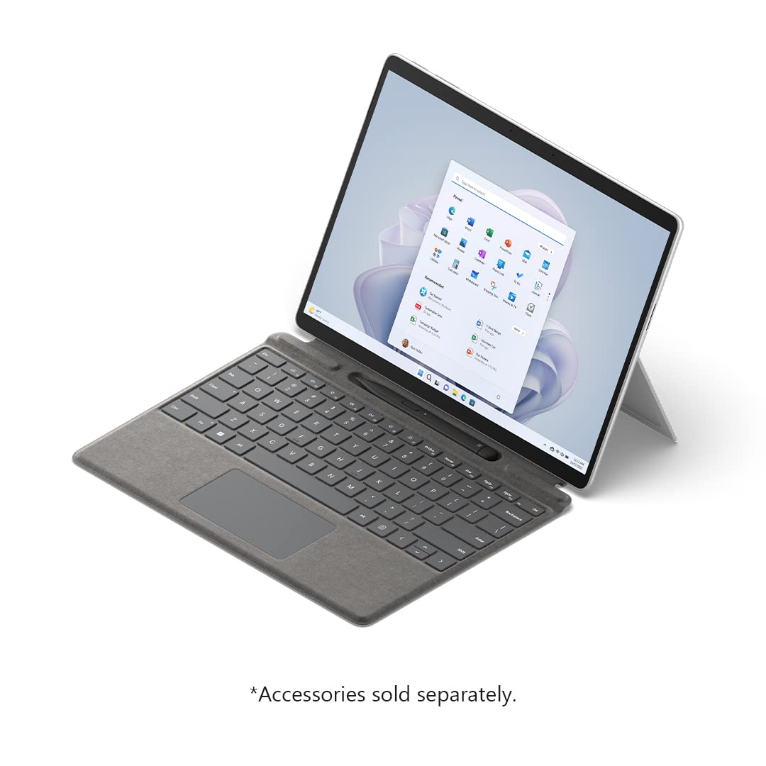 Microsoft Surface Pro 9 (2022), 13" 2-in-1 Tablet & Laptop, Thin & Lightweight, Intel 12th Gen i7 Fast Processor for Multi-Tasking, 16GB RAM, 256GB Storage with Windows 11, Platinum