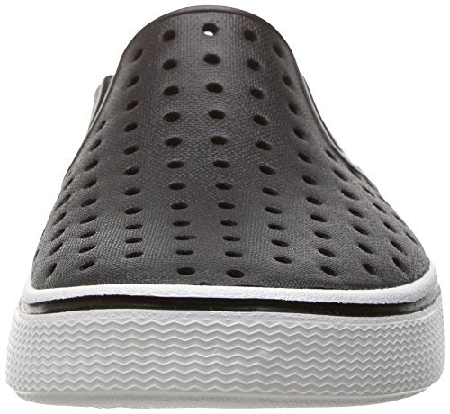 Native Shoes, Miles, Kids Shoe, Jiffy Black/Shell White, 5 M US Toddler