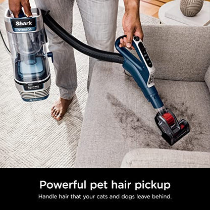 Shark AZ3002 Stratos Upright Vacuum with DuoClean PowerFins, HairPro, Powered Lift-Away, Self-Cleaning Brushroll, & Odor Neutralizer Technology, Navy