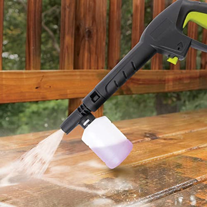 Sun Joe SPX1050 Electric Pressure Washer, W/ 3-Quick Connect Tips & 11.8 fl oz Foam Cannon, 10.5-Amp