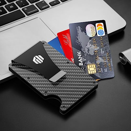 MAWEW Men's Metal Wallet,Men's Wallet With Money Clip.Black