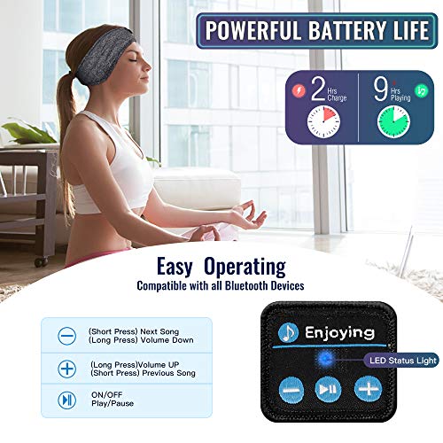Sleep Headphones, Lavince Bluetooth Sleeping Headphones Headband Soft Elastic Bluetooth Headband,Cool Tech Gadgets Sleeping Christmas Valentine's Day Birthday Gifts for Women&Men