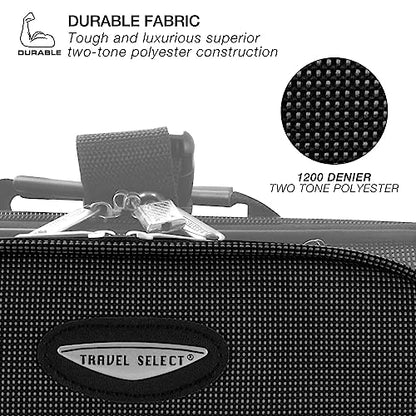 Travel Select Amsterdam Expandable Rolling Upright Luggage, Gray, 4-Piece Set