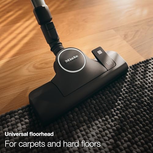 Miele Boost CX1 Parquet Canister Vacuum, White/Rose