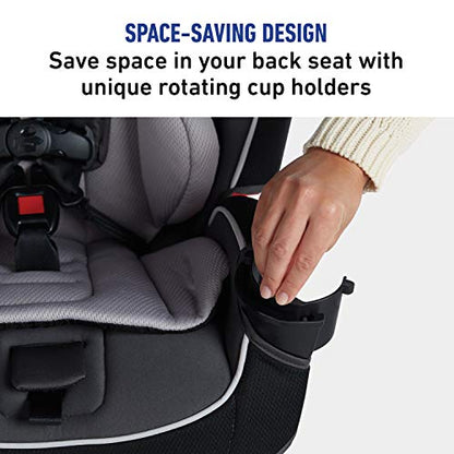 Graco Slimfit 3 in 1 Car Seat -Slim & Comfy Design Saves Space in Your Back Seat, Darcie, One Size