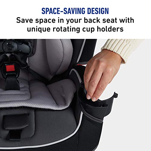 Graco Slimfit 3 in 1 Car Seat -Slim & Comfy Design Saves Space in Your Back Seat, Annabelle, One Size