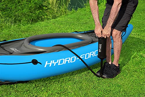Bestway Hydro Force Inflatable Kayak Set | Includes Seat, Paddle, Hand Pump, Storage Carry Bag | Great for Adults, Kids and Families
