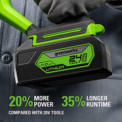Greenworks 24V Brushless (1-1/8") Cordlesss Reciprocating Saw (2,7000 SPM), 4.0Ah USB Battery and Charger Included