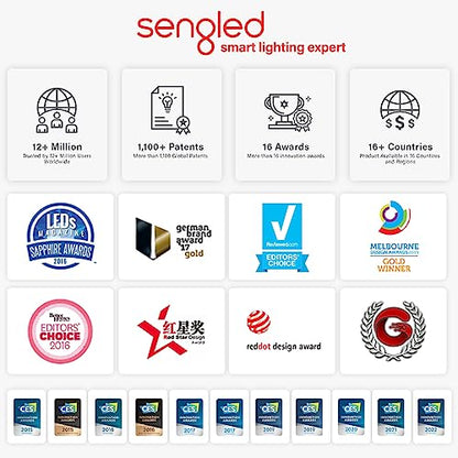 Sengled Alexa Light Bulb, S1 Auto Pairing with Alexa Devices, Warm Light Bulbs, Smart Light (Alexa), Bluetooth Mesh Smart Home Lighting, E26 60W Equivalent, 800LM, Soft White (2700k), (Pack of 4)