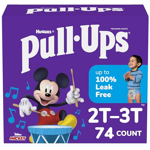 Pull-Ups Boys' Potty Training Pants, 2T-3T (16-34 lbs), 74 Count