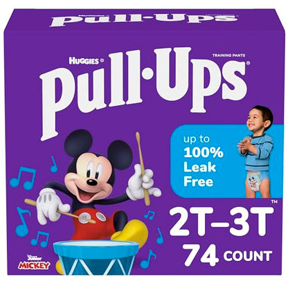 Pull-Ups Boys' Potty Training Pants, 2T-3T (16-34 lbs), 74 Count