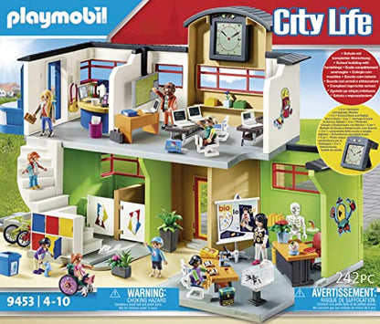 Playmobil Furnished School Building, Multicolor