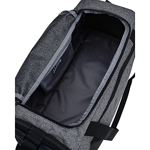 Under Armour unisex-adult Undeniable 5.0 Duffle , Pitch Gray Medium Heather (012)/Metallic Silver , Large