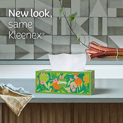 Kleenex Ultra Soft Facial Tissues, 4 Flat Boxes, 120 Tissues per Box, 3-Ply (480 Total Tissues), Packaging May Vary
