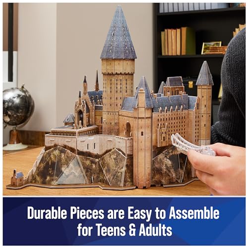 4D Build, Harry Potter Hogwarts Castle 3D Puzzle Model Kit 209 Pcs | Harry Potter Gifts Desk Decor | Building Toys | 3D Puzzles for Adults & Teens 12+