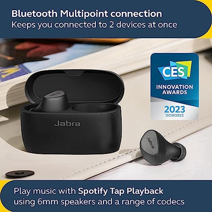 Jabra Elite 5 True Wireless in-Ear Bluetooth Earbuds - Hybrid Active Noise Cancellation (ANC), 6 Built-in Microphones for Clear Calls, Small Ergonomic Fit and 6mm Speakers - Titanium Black