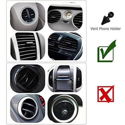 Car Phone Mount, Vansky 3-in-1 Cell Phone Holder Car Air Vent Holder Dashboard Mount Windshield Mount for iPhone Xs Max R X 8 Plus 7 Plus 6S Samsung Galaxy S9 S8 Edge S7 S6 LG Sony and More