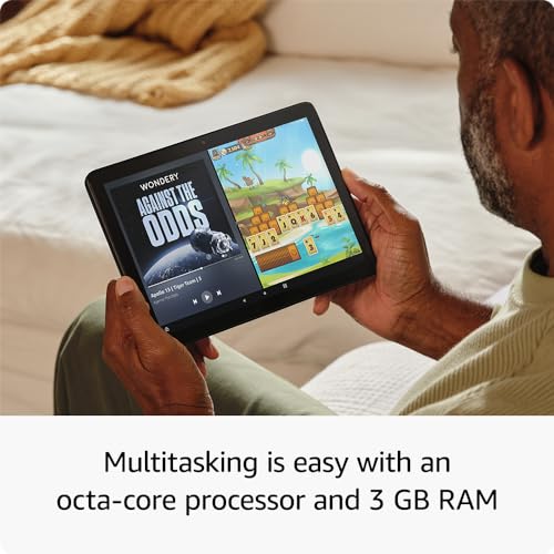 All-new Amazon Fire HD 10 tablet, built for relaxation, 10.1" vibrant Full HD screen, octa-core processor, 3 GB RAM, latest model (2023 release), 64 GB, Black