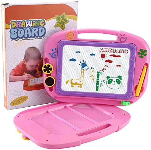 Magnetic Drawing Board Gifts for Toddlers,Drawing Board Cute Travel Size Board Learning and Writing Education Toys for Kids. A Child Drawing Pad Great Holiday Birthday Gifts 3 4 Year Old Girl Boy