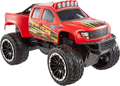 Hot Wheels Remote Control Truck, Red Ford F-150 RC Vehicle with Full-Function Remote Control, Large Wheels & High-Performance Engine, 2.4 GHz with Range of 65 Feet [Amazon Exclusive]