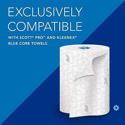 Scott Pro Automatic Hard Roll Paper Towel Dispenser System (34348), for Blue Core Scott Pro Roll Towels, Smoke/Black, 1 / Case