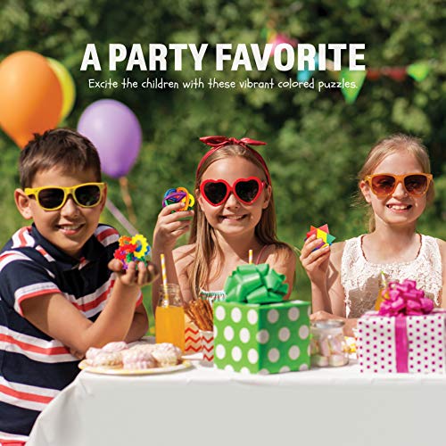 Neliblu Party Favors for Kids, 12 Pack (8.82 x 6.69 x 2.91) Fun Puzzle Balls - Goody Bag Fillers-Treasure Box Prizes for Classroom,Fidget Brain Teaser Puzzles Clear Instructional Videos Included
