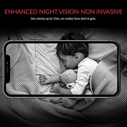 YI Pro 2K Home Security Camera, Indoor Camera with Person, Vehicle, Animal Smart Detection, Phone App for Baby, Pet, Dog Monitoring, Compatible with Alexa and Google Assistant