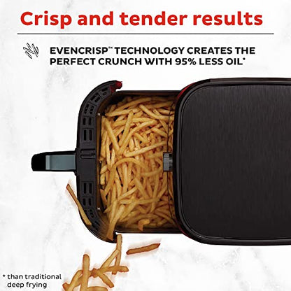 Instant Pot 5.7-QT Air Fryer Oven with Accessories, From the Makers of Instant Pot, Customizable Smart Cooking Programs, Digital Touchscreen, Dishwasher-Safe Basket, App with over 100 Recipes