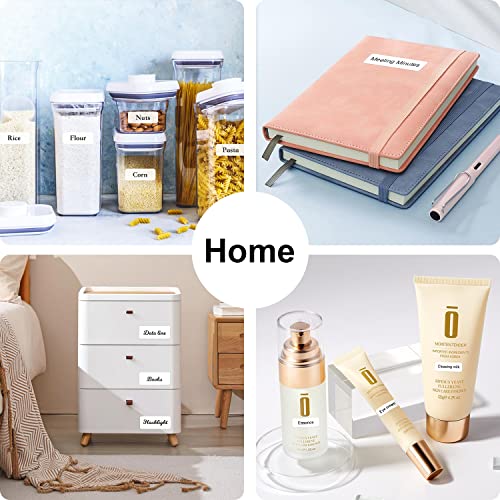 MARKLIFE P11 Label Maker Machine with Tape, Mini Thermal Wireless Inkless Sticker Printer Machine for Home Kitchen Office Organization (White, 1 Printer+1 Tape)