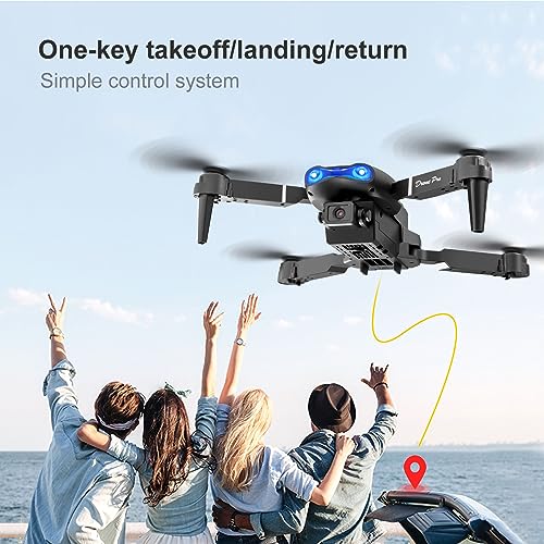 2023 FPV Drone with 4K Dual HD Cameras Upgraded Version RC Quadcopter for Adults and Kids, Beginner WiFi RC Drone Live Video, HD RC Plane