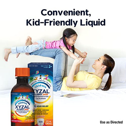 Xyzal Children's Oral Solution, 5 fl. oz., 24-Hour Allergy Relief for Kids, Tutti Frutti Flavor