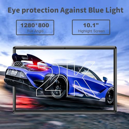SGIN Android 12 Tablet, 10 Inch Tablet 4GB RAM 64GB ROM with 1280 * 800 IPS, Octa-Core 2.0GHz Processor, 2MP+5MP Dual Camera, 6000mAh, GPS, WiFi, Bluetooth 5.0, 256GB Expansion (Black)