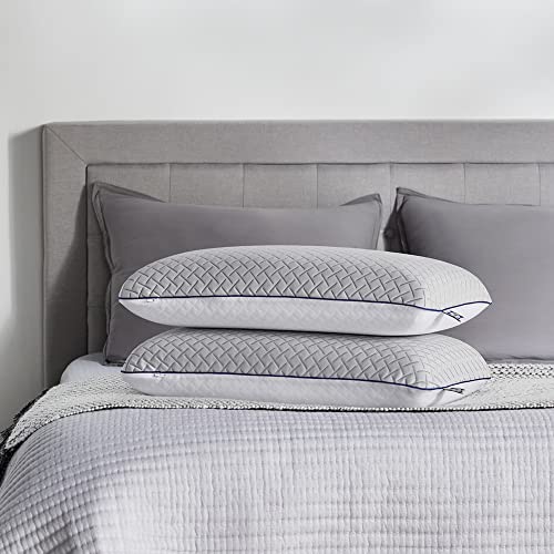 Sealy Essentials Cool Touch Memory Foam Pillows, 2 Pack,White