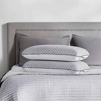 Sealy Essentials Cool Touch Memory Foam Pillows, 2 Pack,White