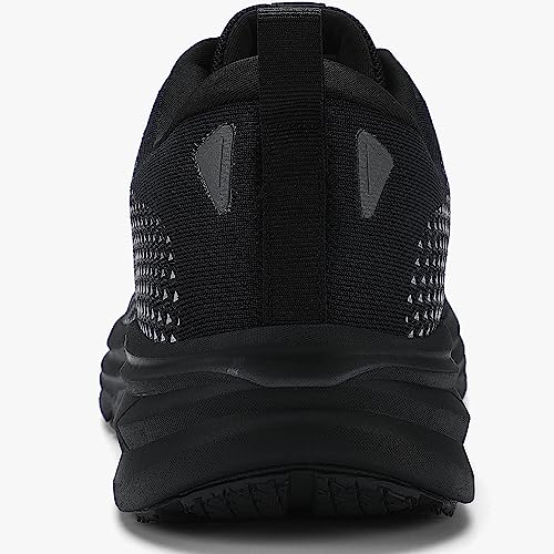 JJMIMAIFJ Wide Toe Box Shoes for Men Extra Wide Width Zero Drop Running Shoes Lightweight Breathable Neutral Cushioned Walking Shoes Athletic Tennis Wide Shoes Black