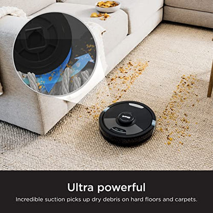 SHARK RV2620WD AI Ultra Robot Vacuum and Mop with Matrix Clean Navigation, CleanEdge Technology, Perfect for Pet Hair, Compatible with Alexa, Black/Mocha