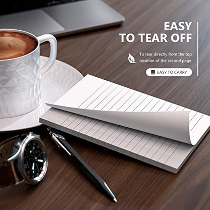 10 Pack Note Pads Small 4x6 Inch Lined Writing Memo Pads Refills Scratch Pads with 30 Sheets Each Pad Narrow Ruled Mini Pocket Notebook Writing Pads of Paper for Daily Work Planning and Organization