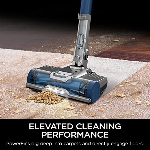 Shark IZ361H Pet Plus Anti-Allergen Cordless Stick Vacuum, Lightweight with Self-Cleaning Brushroll, PowerFins, Removable Handheld, Crevice, Upholstery, & Anti-Allergen Tools, 40 Min Runtime, Blue